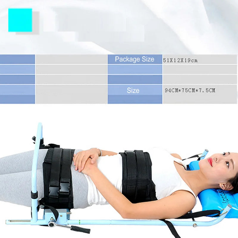 Portable Lumbar Disc Herniation Traction Device, Home Spine Correction Massage With Belt