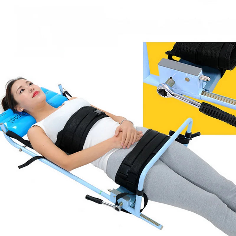 Portable Lumbar Disc Herniation Traction Device, Home Spine Correction Massage With Belt