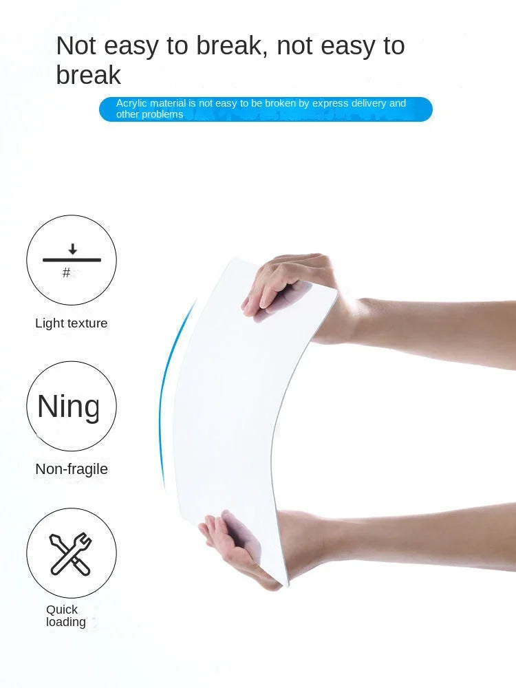 Flexible Mirror Sheets Self Adhesive Removable  Stickers Decals for Home Room Bedroom 3D Wall Decor