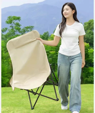 Portable Folding Camping Chair with Headrest Lightweight Tourist Chairs